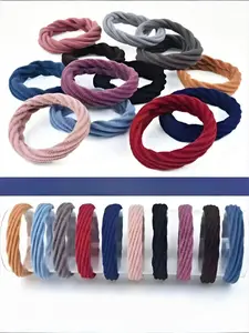 50pcs /mixed Color Satin Nylon Hair Ties for Women, Curly Hair Accessories, Girls' Hair Bands, Scrunchies for Hair, Thanksgiving Christmas Gifts