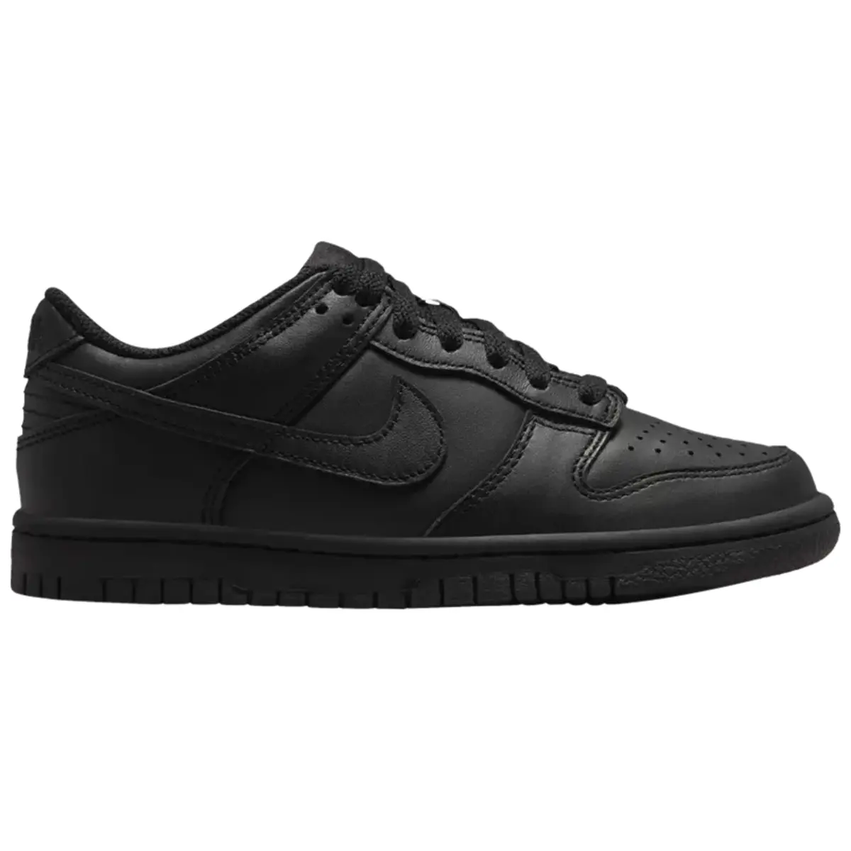 Nike Dunk Low Triple Black Women's Fashion Shoes New