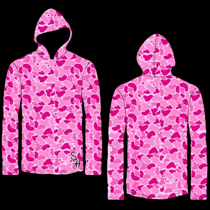pink camo zipper hoodie - TikTok Shop
