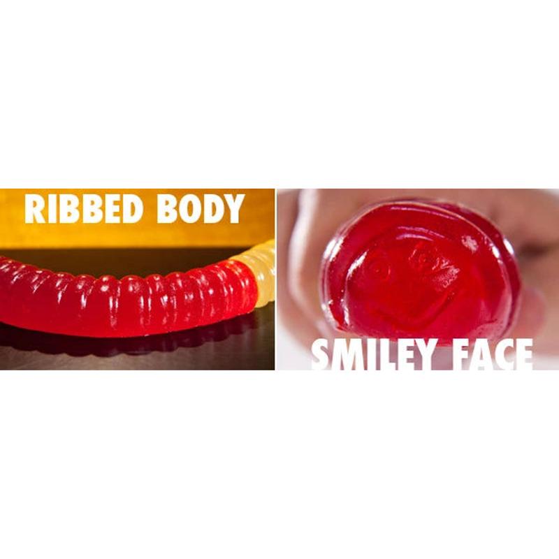 Giant 3-Pound Gummy Worm - Sweet Snack Candy, Red Cherry, Green Apple, Blue Raspberry, Lemon, Orange, Pineapple, Big Gummy Foods, Made In USA