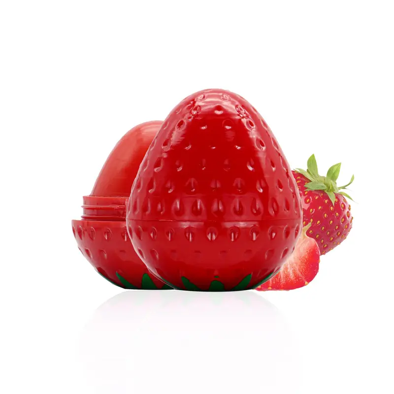 Strawberry Shaped Moisturizer Lip Balm, 1/5 Counts Comfort Long-lasting Hydrating Tinted Lip Stick, Moisturizing Lip Skincare Product, Lip Softening Balms