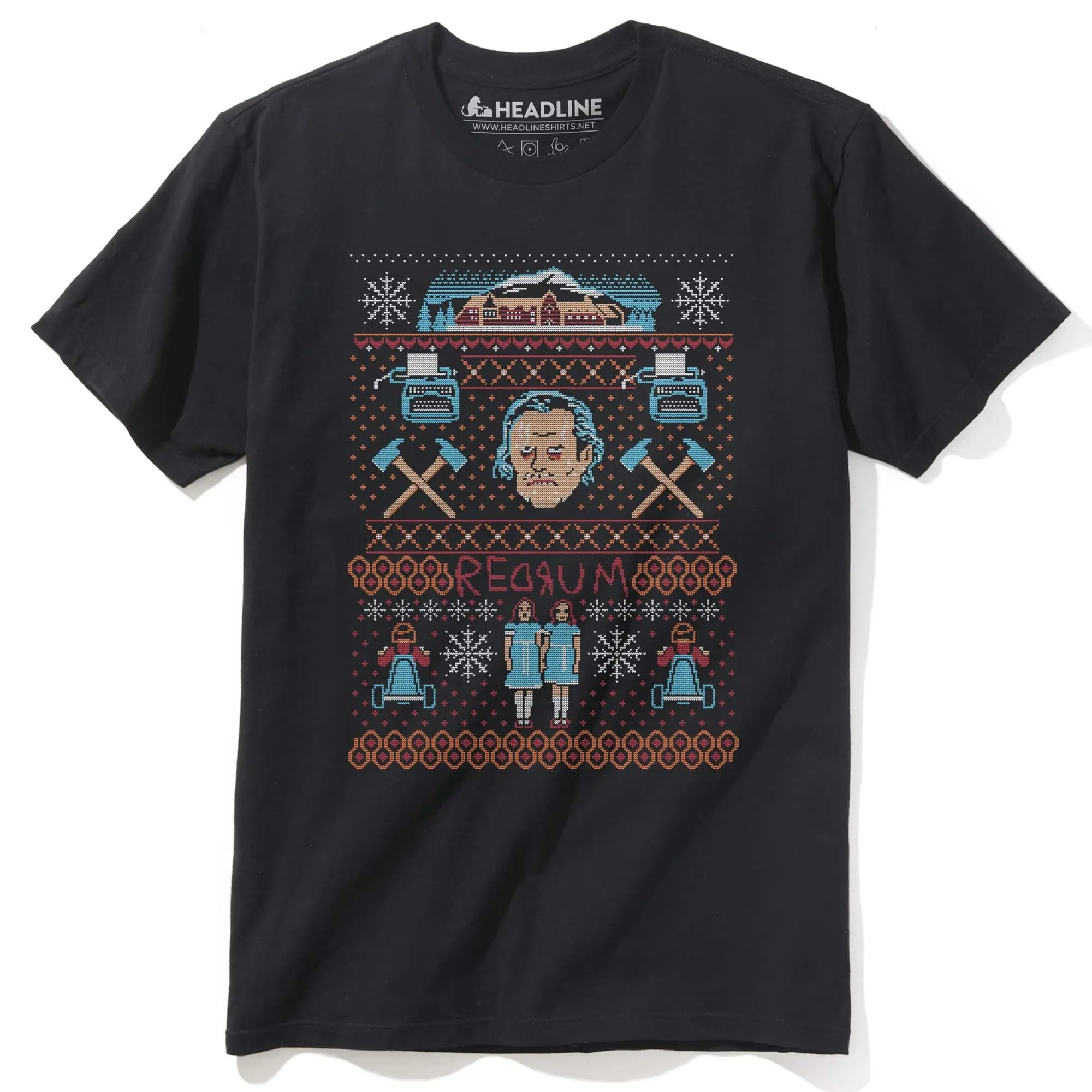A Very Redrum Christmas T Shirt - men women unisex shirt, funny t-shirt, graphic tees, t-shirt birthday gift