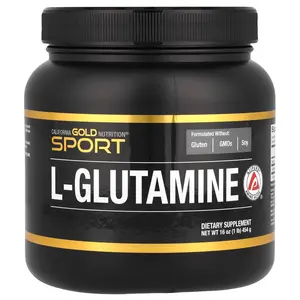 California Gold Nutrition Sport, L-Glutamine Powder, AjiPure®, Gluten Free, 1 lb (454 g)