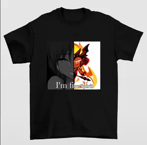 I’m Fire Spirit Graphic Tee Game Character Art Streetwear Vintage Style