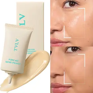 Two-in-one multifunctional makeup primer, Poreless Base, invisible pores to correct skin tone, Flawless, hydrating, oil control, long-lasting makeup, moisturizing primer, essential for student parties