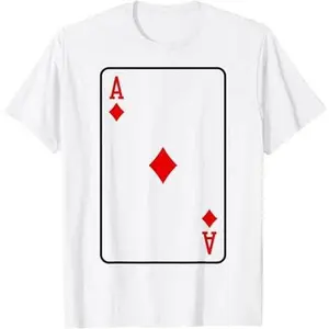 ACE OF DIAMONDS PLAYING CARD BLACKJACK HALLOWEEN COSTUME T-Shirt