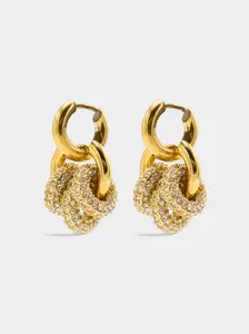 Sphere Harmony Trio Earrings - Gold