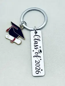 2026 Graduation Gift Keychain, Suitable for High School and College Grads, Fashionable and Durable, Made of Iron and Stainless Steel, Keychain Surprise Collectibles