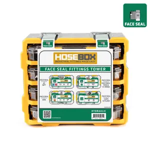 Hosebox FACE SEAL Fittings Tower Heavy-Duty Hydraulic ORFS Systems Repair Kit Complete Set Versatile Adapters & Fittings
