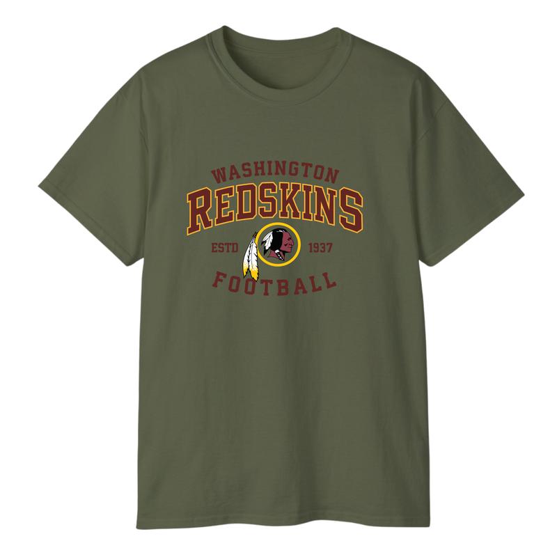 Washington Redskins ESTD 1937 T-Shirt, Vintage Football Established Tee, Retro Team History Shirt, Classic Washington Fan Tee, Sportswear Streetwear Top for Men & Women