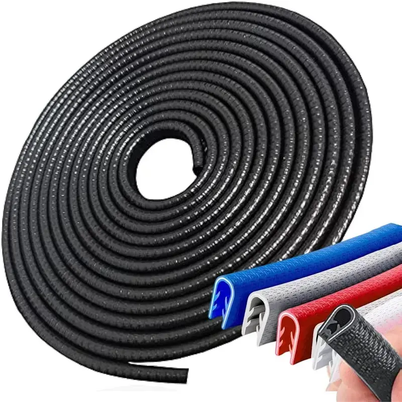 1Roll 10M/394IN Universal Automotive Car Door Edge Guard, Car Door Protector, Car Accessories – Heavy-Duty, Anti-Collision Adhesive Trim for SUVs, Sedans, Soundproof, Dustproof & Anti-Scratch Seal for Door Protection – Easy Installation