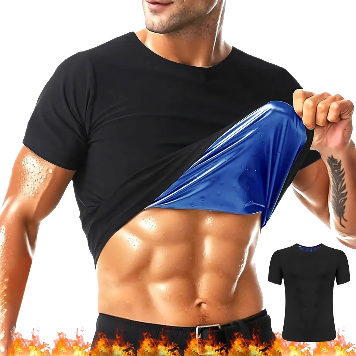 1/2/3/4 Pack Menswear Sauna Suits Fitness Vest Shirt Sweat Compression Short Sleeves Body Shaper Shapewear Workout Tank Top Sports Athletic Gym Sportswear Wetsuit 1/2/3/4 Pack Menswear Sauna Suits Fitness Vest Shirt Sweat Compression Short Sleeves Body Shaper Shapewear Workout Tank Top Sports Athletic Gym Sportswear Wetsuit