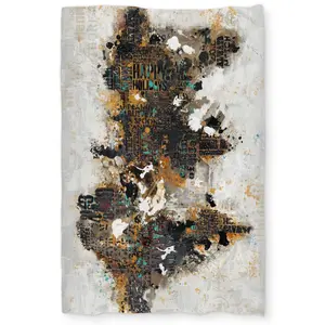 360 stand Urban Theme Abstract World Map Cities Modern Twin XL Duvet Cover - Microfiber Face Bedding for Twin Size Bed, Soft Texture Home Decor Textile Soft Furnishing, Twin Duvet Covers