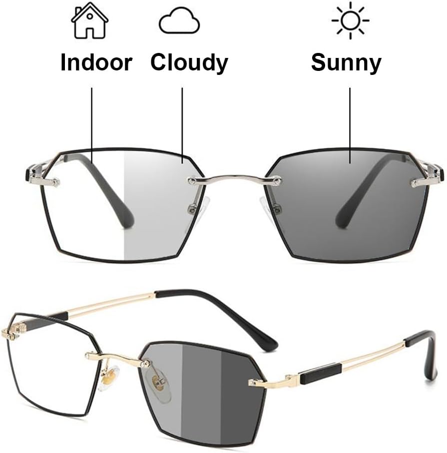 Auto-Adjusting HD Reading Glasses,Anti-Blue Light, UV Protection | Perfect for Work, Travel & Everyday Comfort