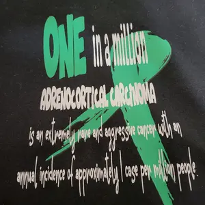 Adrenocortical Carcinoma Awareness - One in a Million - Green Ribbon - Extreme Rarity - Annual Incidence 1 Case per Million People. Small T Shirt