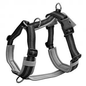 No Pull Dog Harness with Handle, Soft Mesh Padded Adjustable for All Sizes, Reflective Design for Safety, Ideal for Training & Outdoor Activities