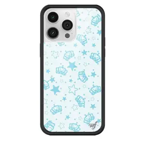 Wildflower Cases - Royalty, Limited Edition iPhone Case |  Durable Crown Princess Blue Trendy Aesthetic Girlie Protective Rubber