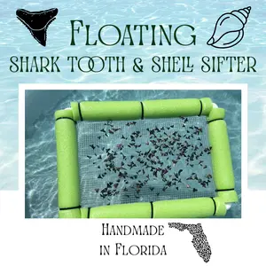 Floating Shark Tooth & Shell Sifter | Handmade in Florida | Beach & Fossil Hunting Tool