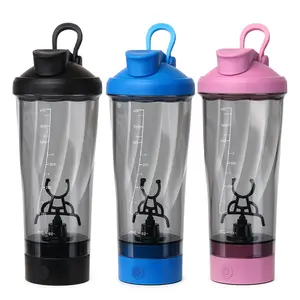 Electric Shaker Bottle Smart Blender 600ml 20 oz Vortex Portable Mixer Cup USB Rechargeable Shaker Cups for Office Gym Boyfriend Gift Mixing Sport Bottle Fitness High Torque Motor Type C Charging