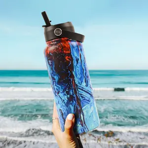 AquaQuartz Metal Waterbottle-SPECIAL DESIGN Drinkware Lid