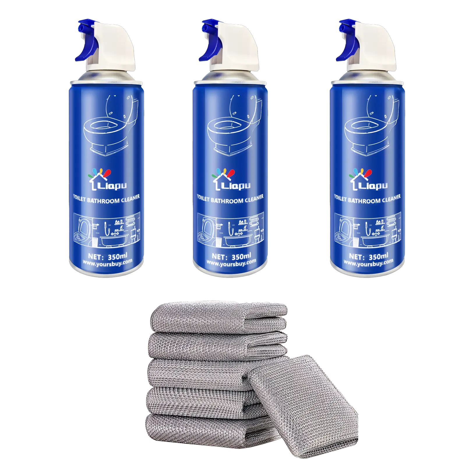 3pc + cleaning cloth