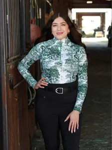 The Manor Ride - Green Equestrian Toile Riding Shirt