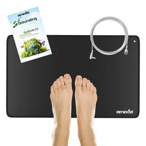 Zenexcel Grounding Mat |Large Earthing Pad for Relieving Anxiety, Stress & Inflammation | Versatile Ground Therapy for Working, Relaxing & Yoga | Earth Grounding Sheet for Bed & Desk