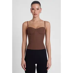 Bali Bustier Corset Top - Brown