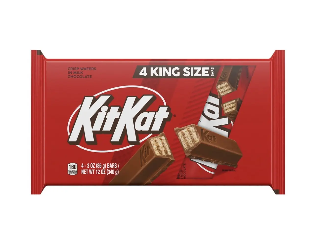 3 PACKS OF 4 KING SIZE KIT KATS