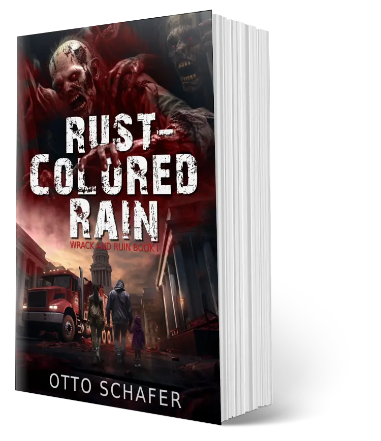 SIGNED Paperback Rust-Colored Rain: Wrack and Ruin Series, Book 1 by Otto Schafer