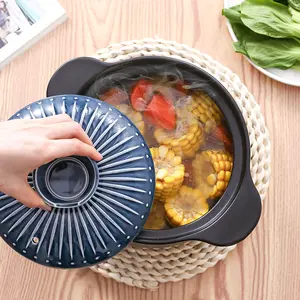 BECWARE Spodumene Ceramics Pure Handmade Boutique Casserole Series Style7 5L  3 styles choice