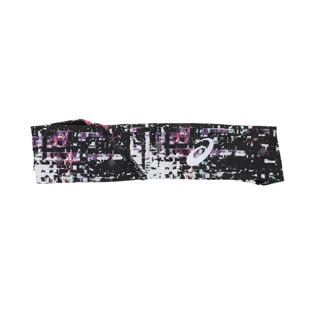 ASICS Womens Lite Show Twisted Headband Athletic Athletic Lightweight - Black