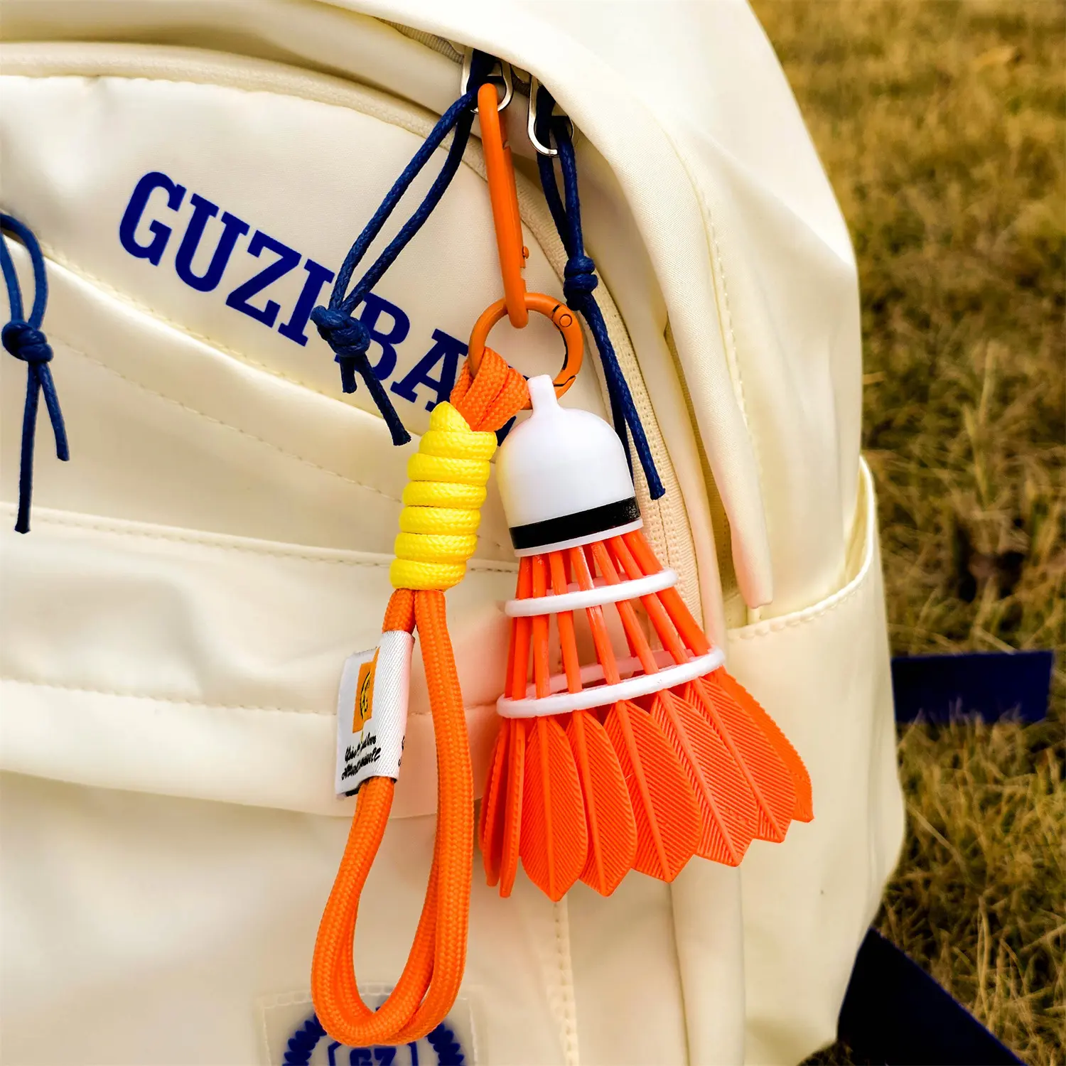 3D Printed Rainbow Badminton Charm, Daily Bag Pendant for Home & Outdoor Use 3D Printed Rainbow Badminton Charm, Daily Bag Pendant for Home & Outdoor Use