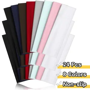 Non-Slip Athletic Headbands Set of 24pcs for Men & Women Soft Elastic Sweat-Absorbing with  Multicolor headbands for women Ideal for Running Exercising Traveling headbands for women