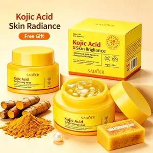 【Free Gift】SADOER Kojic Acid Curcuma Longa Tonne Collagen Brightening Spot Removing Capsule Cream