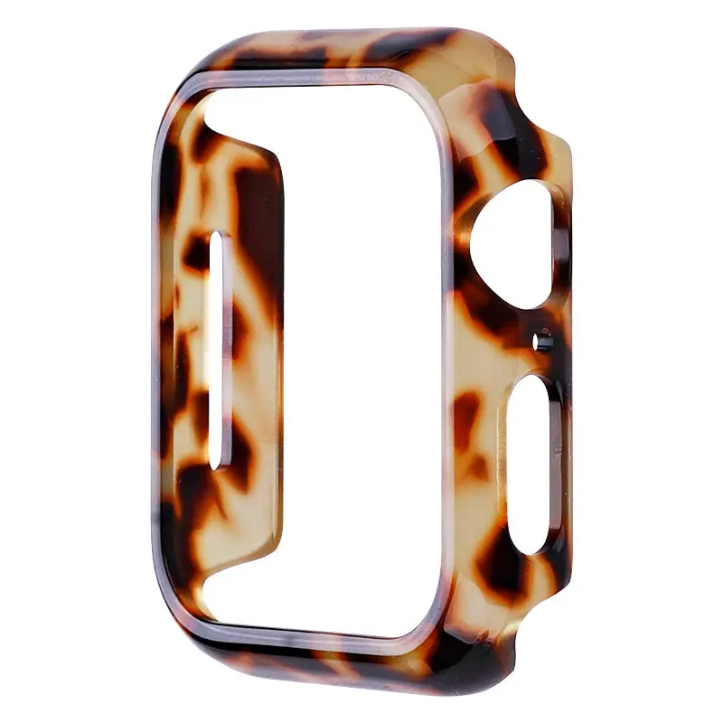 Protective Tortoise Shell Design Resin Bumper Case for Apple Watch ...