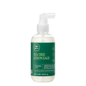 Paul Mitchell Teatree Lemon Sage Thickening Spray - Lightweight Volume & Shine Formula for Fine Hair - 6.8 fl oz Volumizing Lengthening Styling Mousse Shiny Curls Haircare Gel Fragrance Lavender
