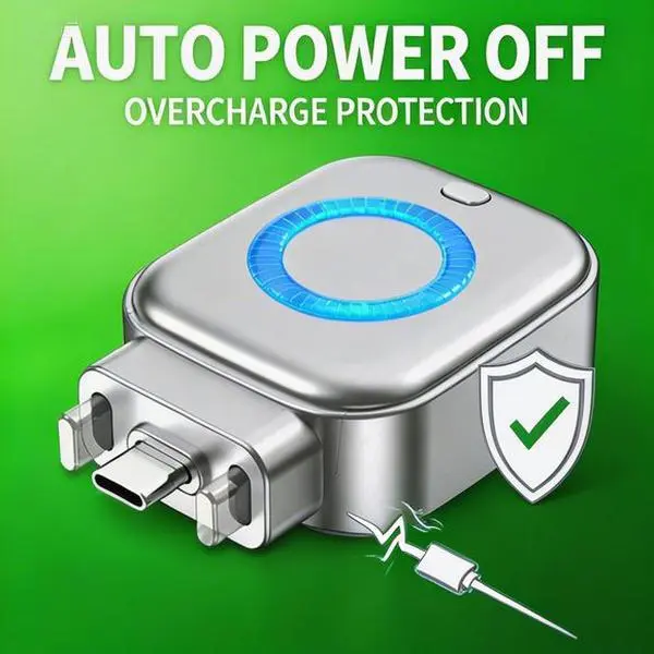 2026 Innovative Full-Charge Auto Stop Charging Device, 140W Rapid Charge Protector Adapter, Automatic Cut Off to Protect Battery for Smartphone Laptop All-Night Charging