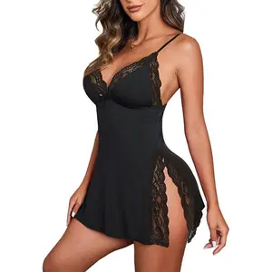 Avidlove Women's Lingerie Elegant Nightwear Spaghetti Strap Nightgown Plus Lingerie, Christmas Lingerie