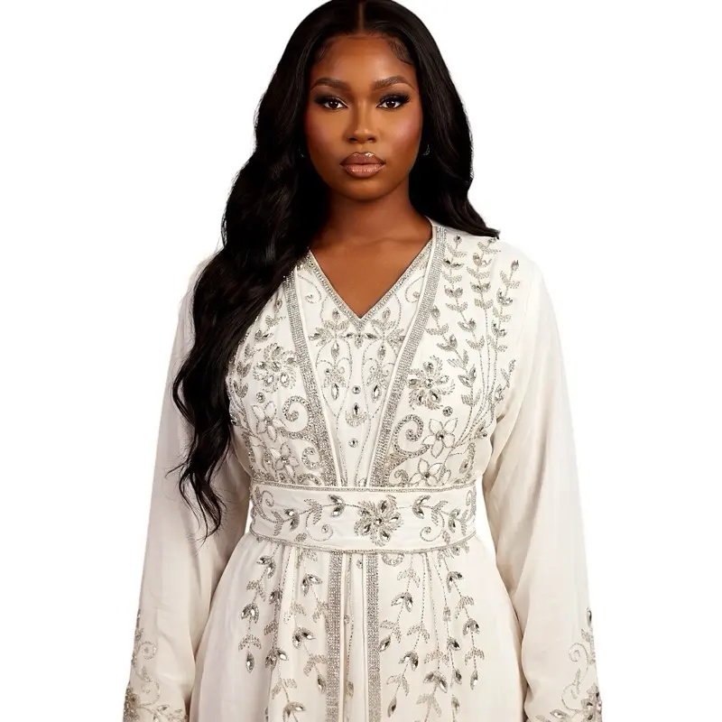 Size 53 Only, Elegant Elsa 4-Piece Petite Kaftan Set- Eid & Special Occasion Outfit for Petite Women