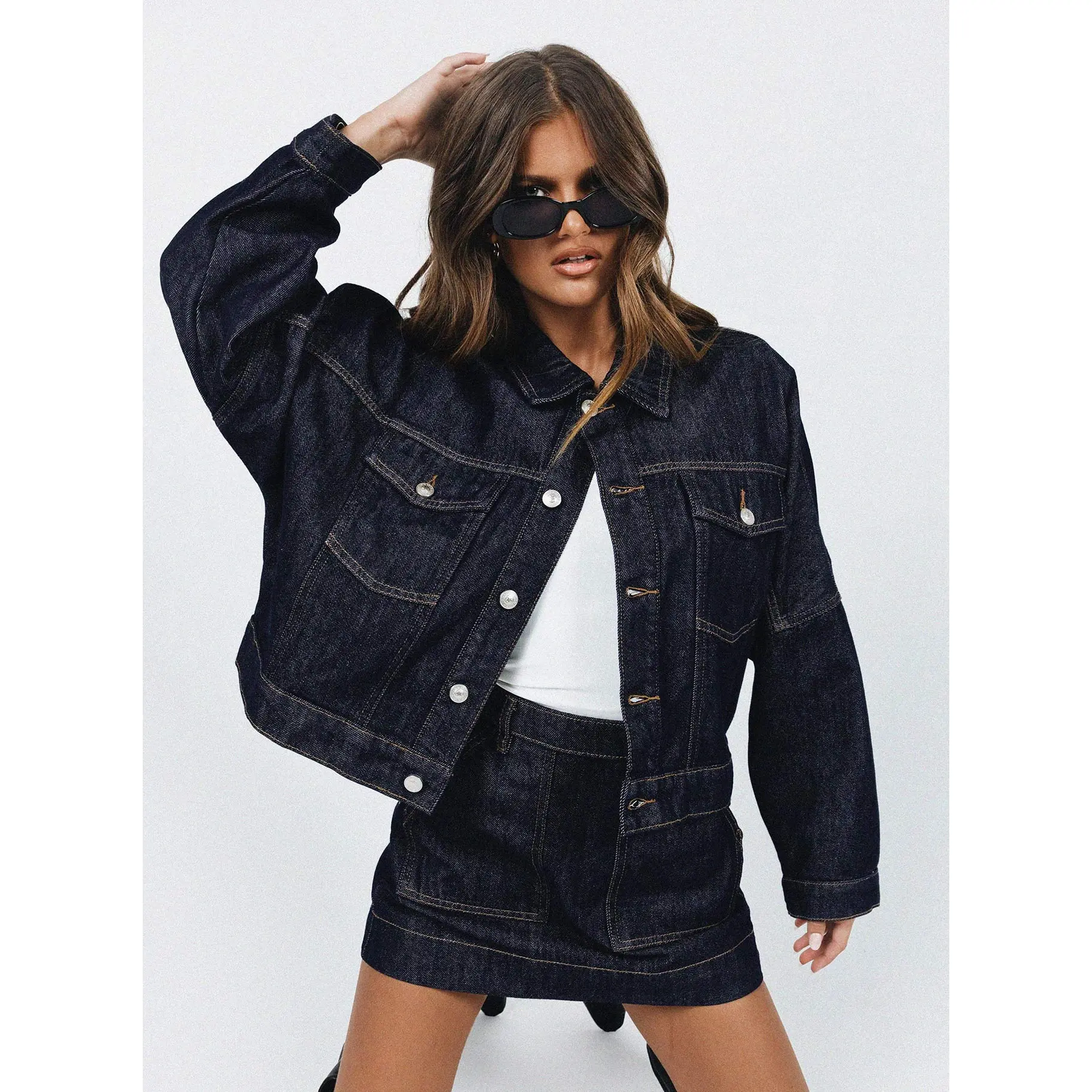 Hughes Jacket Dark Wash Denim