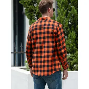 Men'S Plus Casual Long Sleeved Shirt, Featuring a Collar Design And Checkered Pattern That Exudes Vitality, And a More Convenient Pocket Design, Plus Size