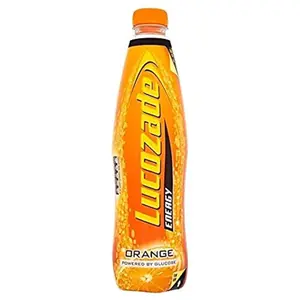 Lucozade Energy Drink Orange 380ml - UK Version, Powered by Glucose, Refreshing Orange Flavor