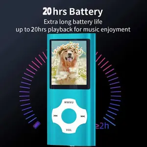 MP3 Player / MP4 Player, Hotechs MP3 Music Player with 32GB Memory SD Card Slim Classic Digital LCD 1.82'' Screen Mini USB Port with FM Radio, Voice RecordChildren's Day gifts, gifts for couples