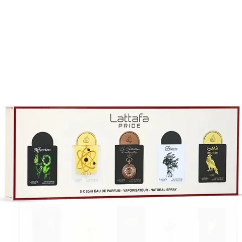 Lattafa Pride Eau de Parfum Gift Set Collection No.1 (5 x 20ml) | Five Scents, One Statement of Luxury (Gift Set)