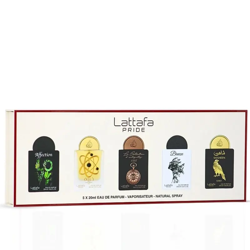 Lattafa Pride Eau de Parfum Gift Set Collection No.1 (5 x 20ml) | Five Scents, One Statement of Luxury (Gift Set)