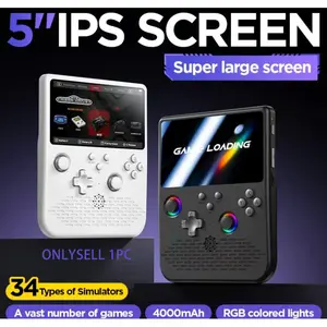 2026 new model H5 handheld game console, mini portable game console, 5-inch IPS screen, nostalgic retro game console for childhood memories, 4000mAh battery