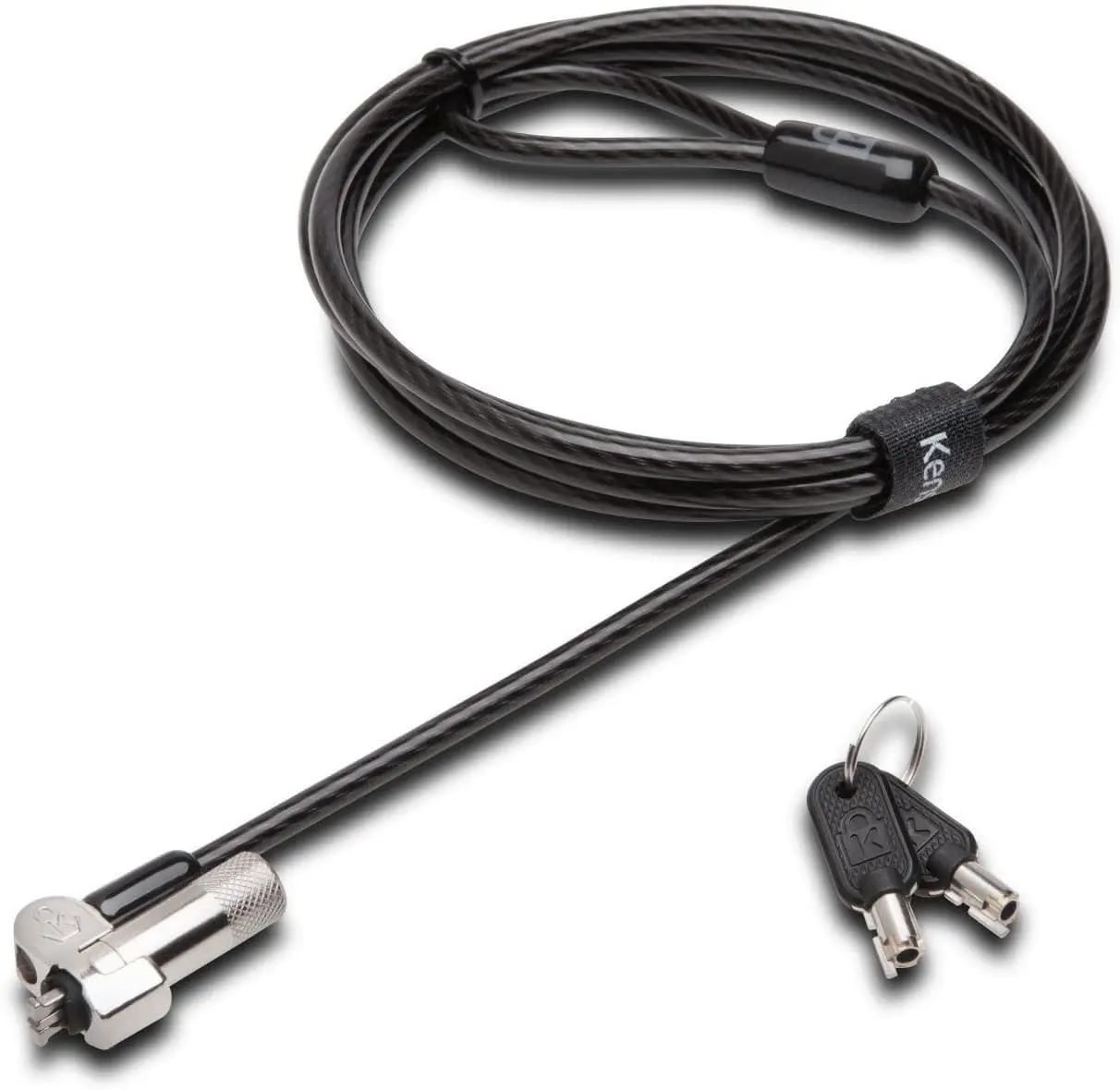 Kensington NanoSaver Keyed Laptop Lock, Carbon Steel Construction, Anti-Pick Pins, Cleat Head Design, Included Keys, Precision mm Measurement