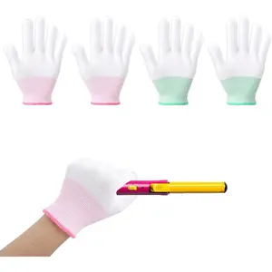 4 Pcs Heat Gloves for Hair Styling, Heat Resistant Gloves Professional Curling Iron Glove for Flat Iron and Curling Wand Suitable Sublimation Heats Transfer Printing