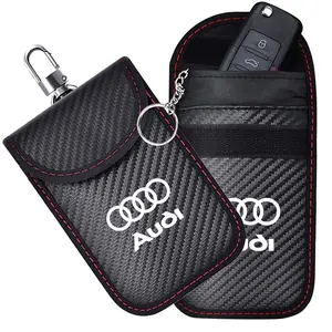 Car Key Case Signal Blocker Bag RFID Shielding Pocket For Audi Quattro A3 A4 A6 A5 Q5 A1 Q7 Q3 TT S1 SQ5 RSQ3 RSQ8 RS3 RS4 S3 S4